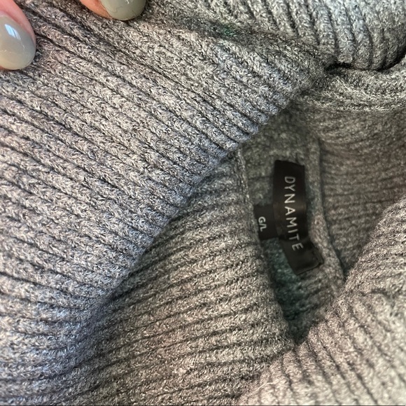 Grey Wool Dynamite Sweater - Picture 4 of 4